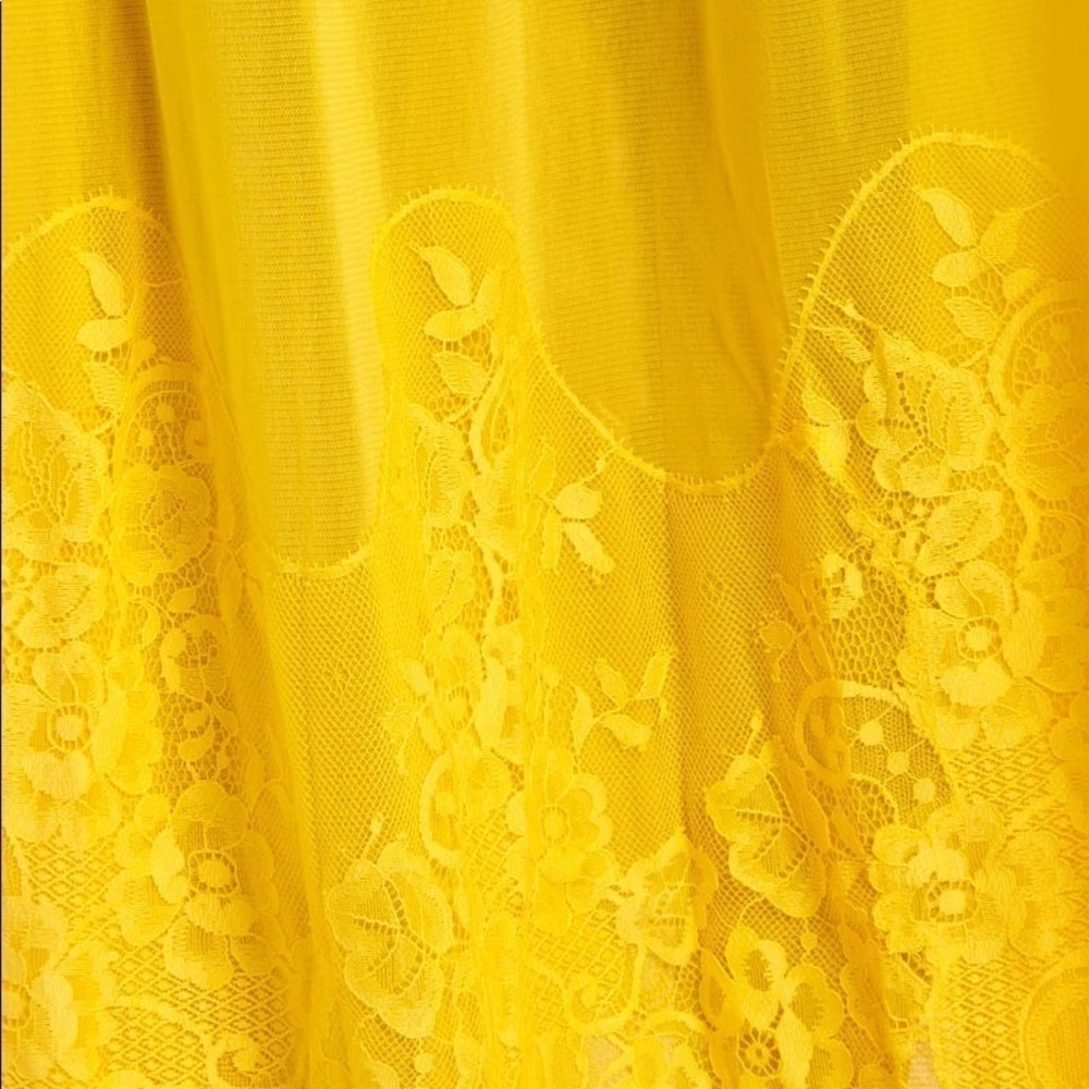 We are HAH Mad Maxi Chiffon Lemon Drop Dress - Picture 7 of 8
